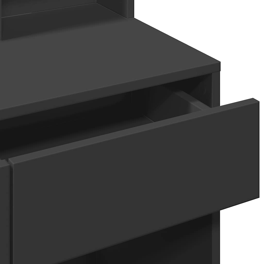 Μπουντουάρ με LED Μαύρο 80 x 41 x 144,5 εκ. - Pakobazaar