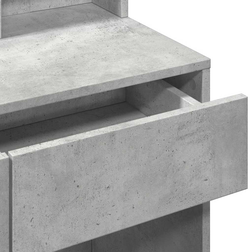 Μπουντουάρ με LED Γκρι Σκυροδέματος 80x41x144,5 εκ. - Pakobazaar