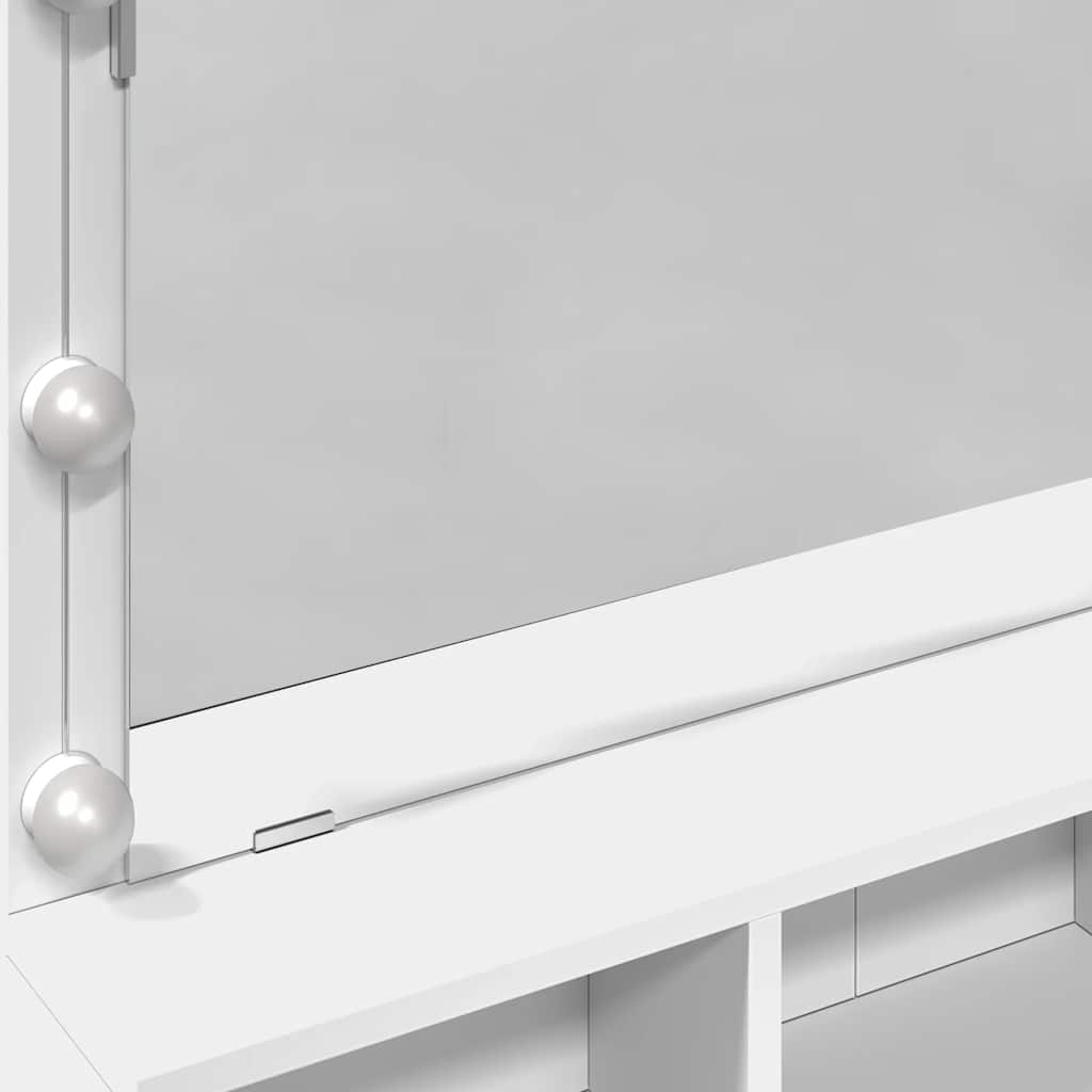 Μπουντουάρ με LED Λευκό 80x41x144,5 εκ.