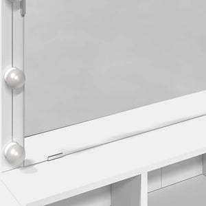 Μπουντουάρ με LED Λευκό 80x41x144,5 εκ.
