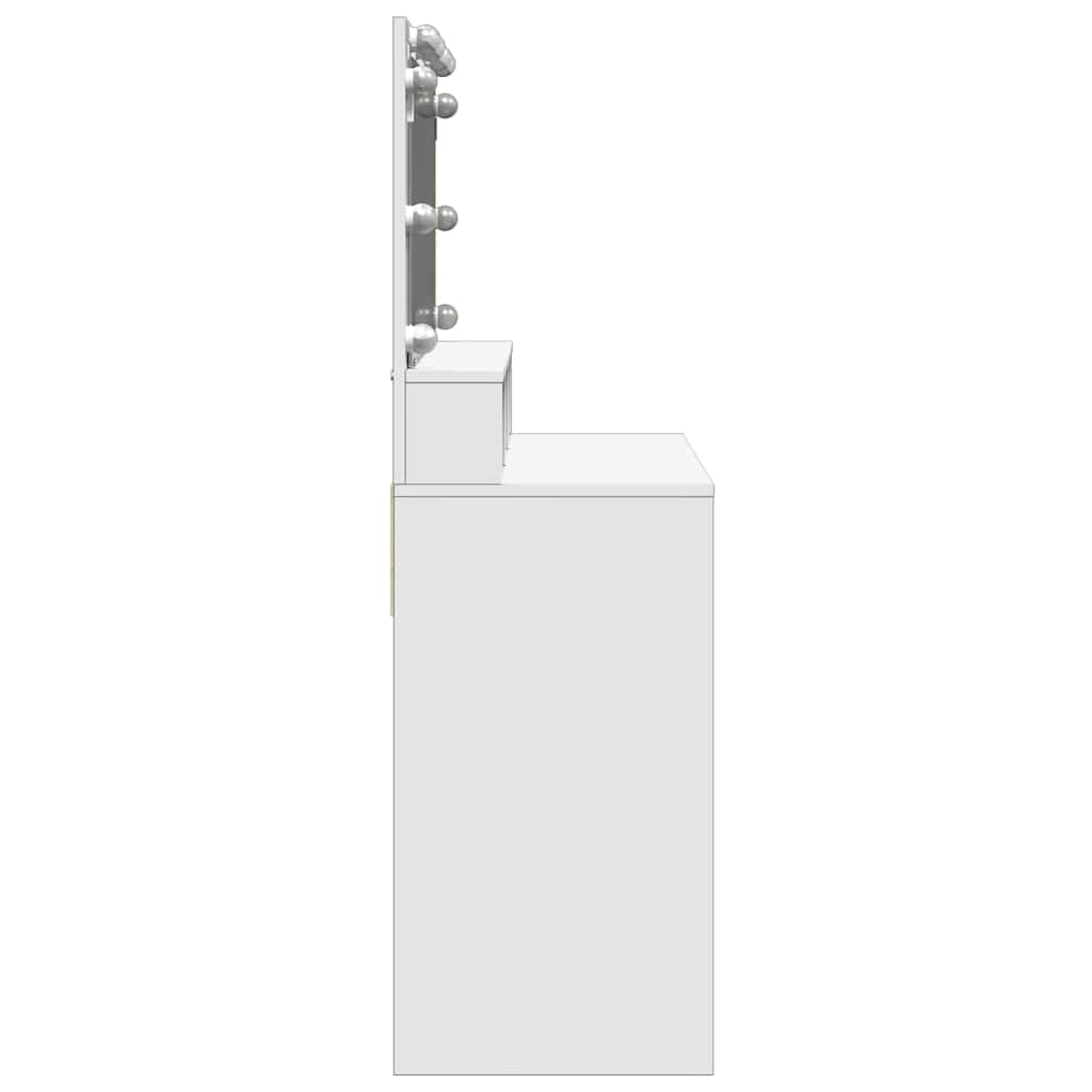 Μπουντουάρ με LED Λευκό 80x41x144,5 εκ.