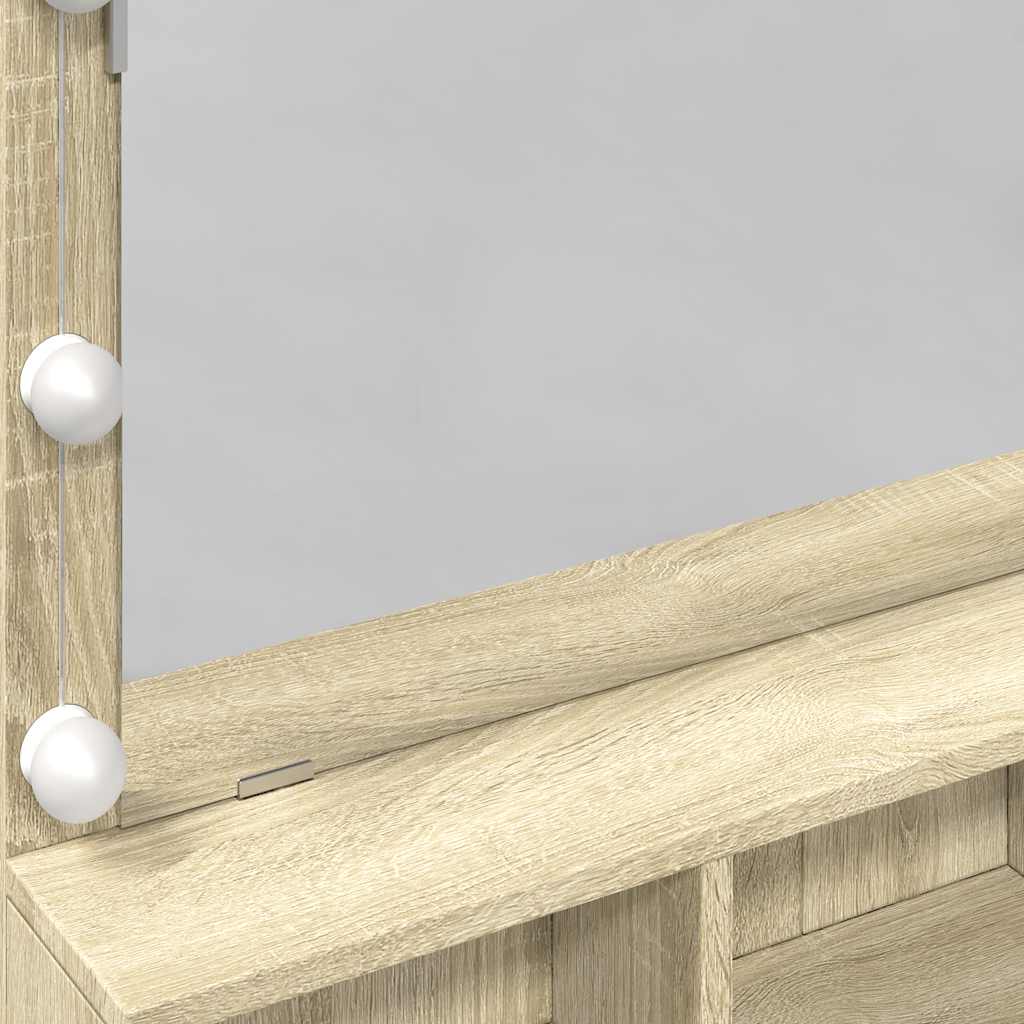 Μπουντουάρ με LED Sonoma Δρυς 80x41x144,5 εκ.