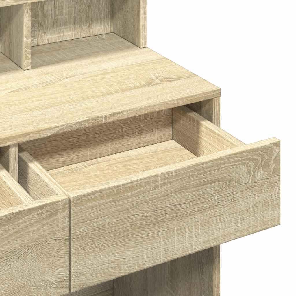 Μπουντουάρ με LED Sonoma Δρυς 80x41x144,5 εκ.