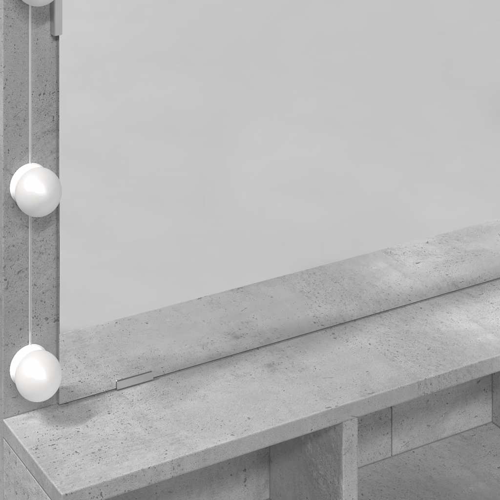 Μπουντουάρ με LED Γκρι Σκυροδέματος 80x41x144,5 εκ. - Pakobazaar