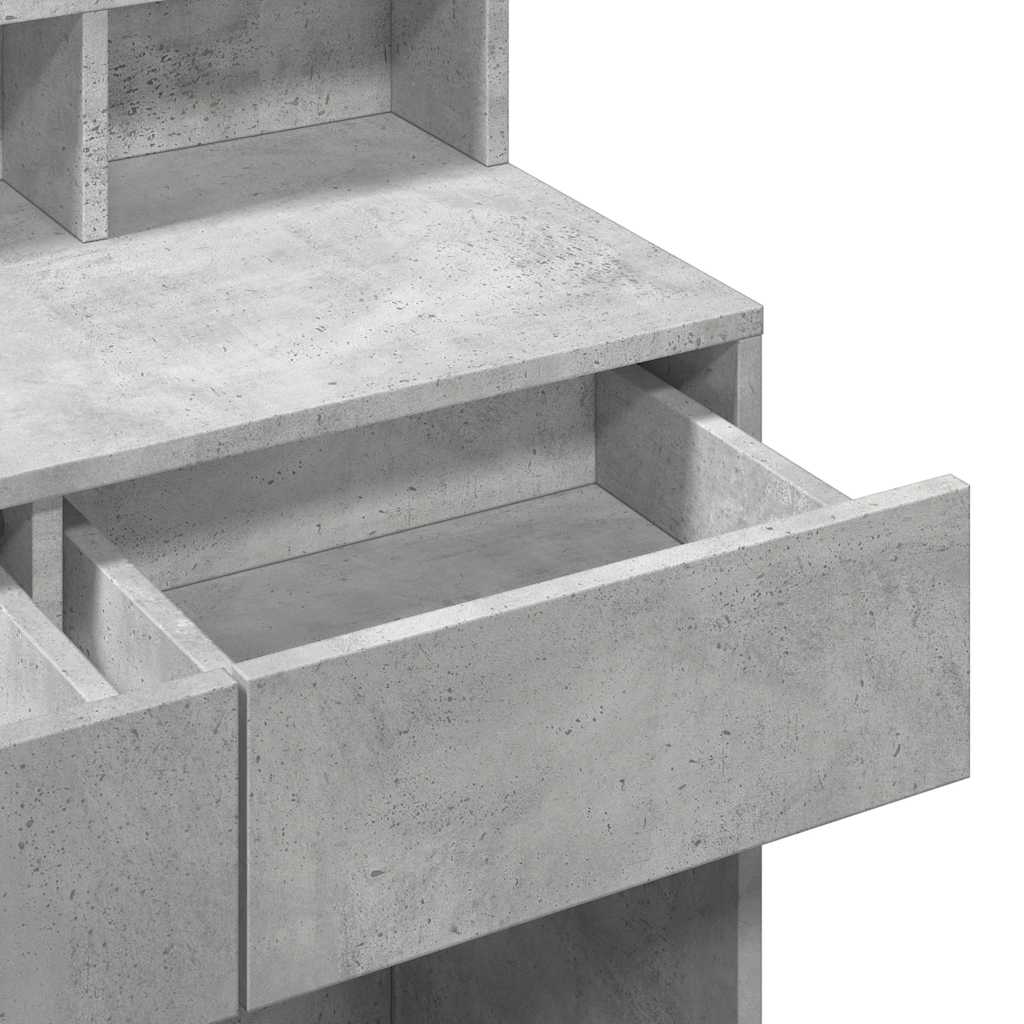 Μπουντουάρ με LED Γκρι Σκυροδέματος 80x41x144,5 εκ. - Pakobazaar