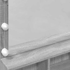 Μπουντουάρ με LED Γκρι Sonoma 80x41x144,5 εκ. - Pakobazaar