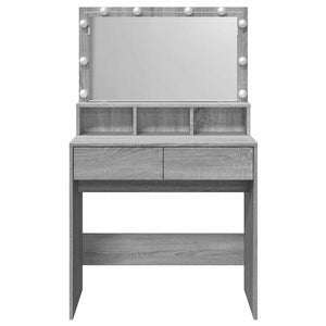 Μπουντουάρ με LED Γκρι Sonoma 80x41x144,5 εκ. - Pakobazaar