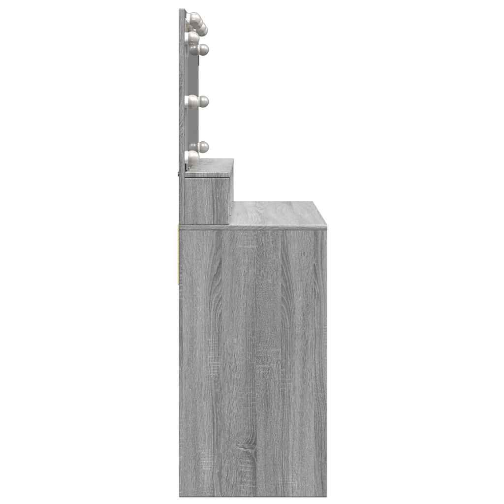 Μπουντουάρ με LED Γκρι Sonoma 80x41x144,5 εκ. - Pakobazaar