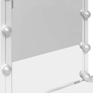 Μπουντουάρ με LED Λευκό 100x40x130 εκ.