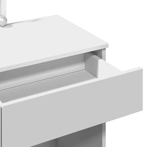 Μπουντουάρ με LED Λευκό 100x40x130 εκ.