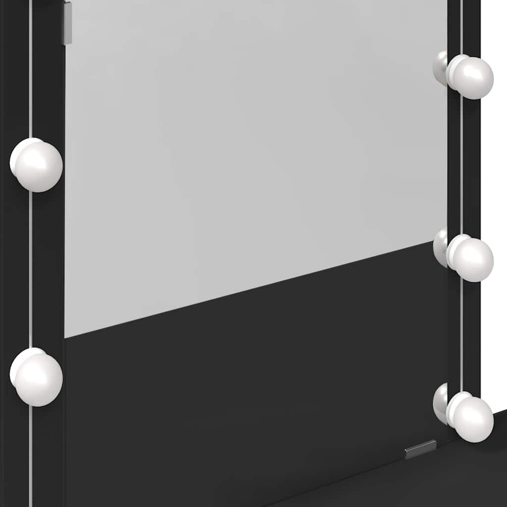 Μπουντουάρ με LED Μαύρο 100x40x130 εκ.