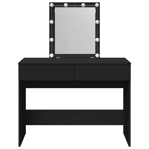 Μπουντουάρ με LED Μαύρο 100x40x130 εκ.