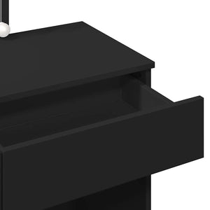 Μπουντουάρ με LED Μαύρο 100x40x130 εκ.