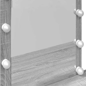 Μπουντουάρ με LED Γκρι Sonoma 100x40x130 εκ.