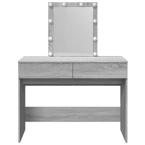 Μπουντουάρ με LED Γκρι Sonoma 100x40x130 εκ.