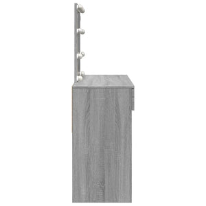 Μπουντουάρ με LED Γκρι Sonoma 100x40x130 εκ.