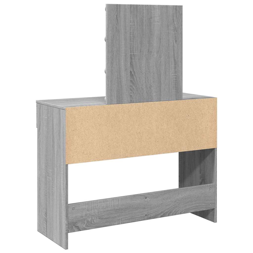 Μπουντουάρ με LED Γκρι Sonoma 100x40x130 εκ.