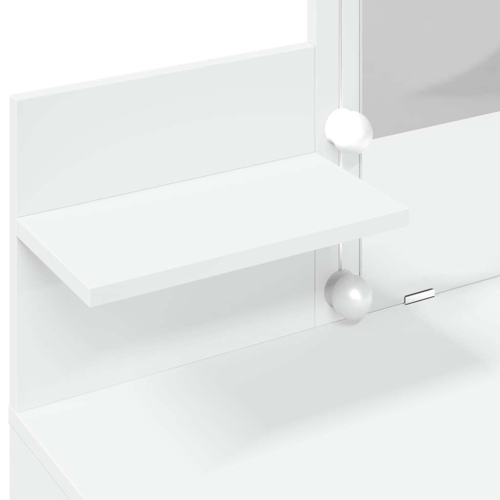 Μπουντουάρ με LED Λευκό 100x40x130 εκ.