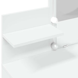 Μπουντουάρ με LED Λευκό 100x40x130 εκ.