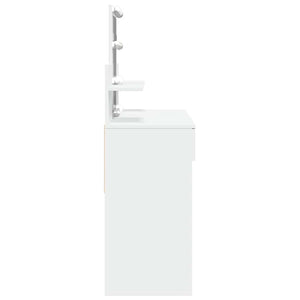 Μπουντουάρ με LED Λευκό 100x40x130 εκ.