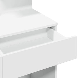 Μπουντουάρ με LED Λευκό 100x40x130 εκ.