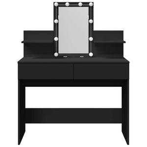 Μπουντουάρ με LED Μαύρο 100x40x130 εκ.