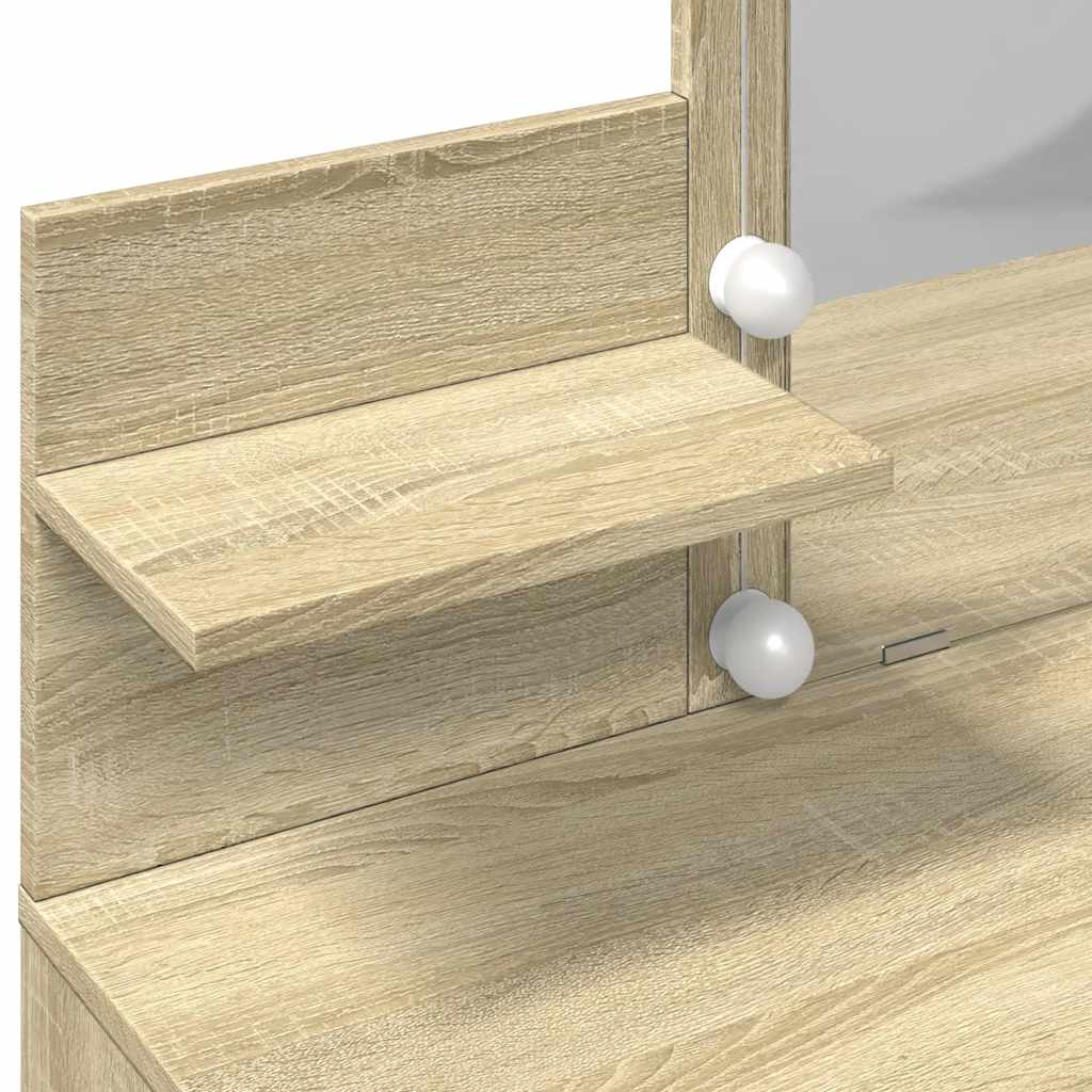 Μπουντουάρ με LED Sonoma Δρυς 100x40x130 εκ.