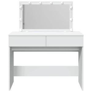 Μπουντουάρ με LED Λευκό 100x40x120 εκ. - Pakobazaar