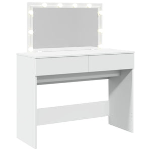 Μπουντουάρ με LED Λευκό 100x40x120 εκ. - Pakobazaar