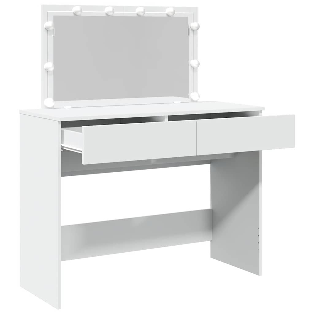 Μπουντουάρ με LED Λευκό 100x40x120 εκ. - Pakobazaar