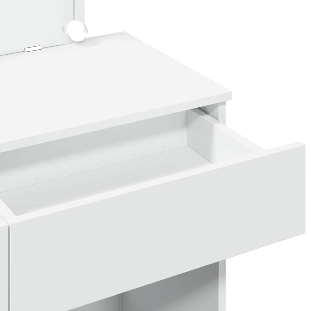 Μπουντουάρ με LED Λευκό 100x40x120 εκ. - Pakobazaar