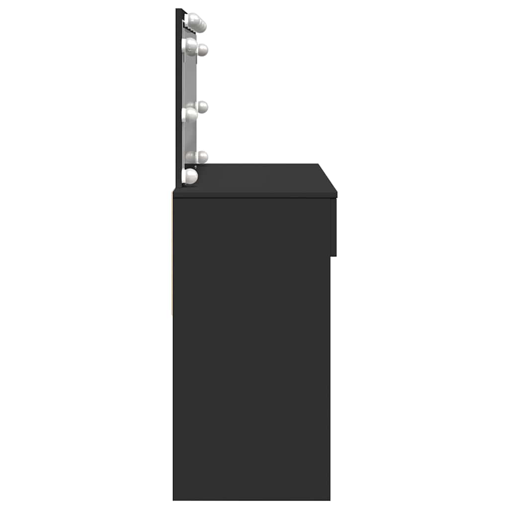 Μπουντουάρ με LED Μαύρο 100x40x120 εκ. - Pakobazaar