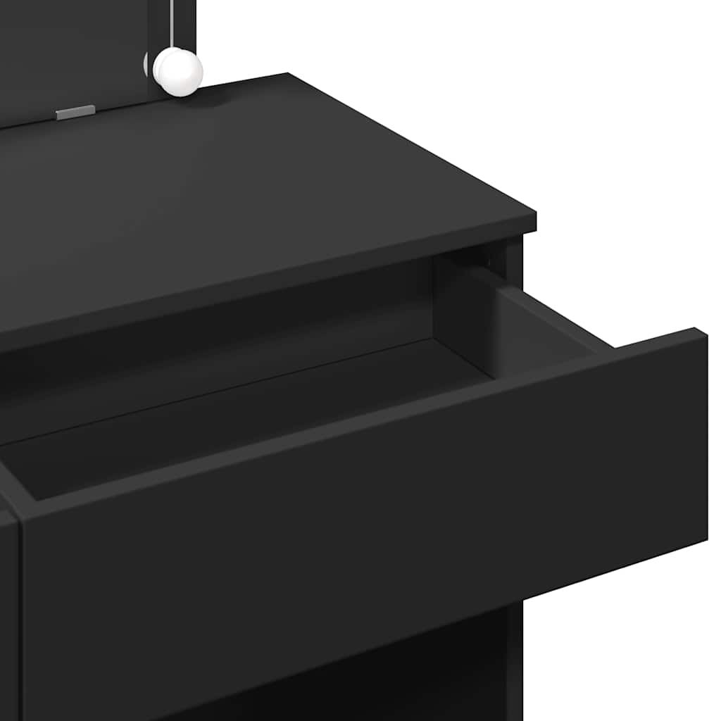 Μπουντουάρ με LED Μαύρο 100x40x120 εκ. - Pakobazaar