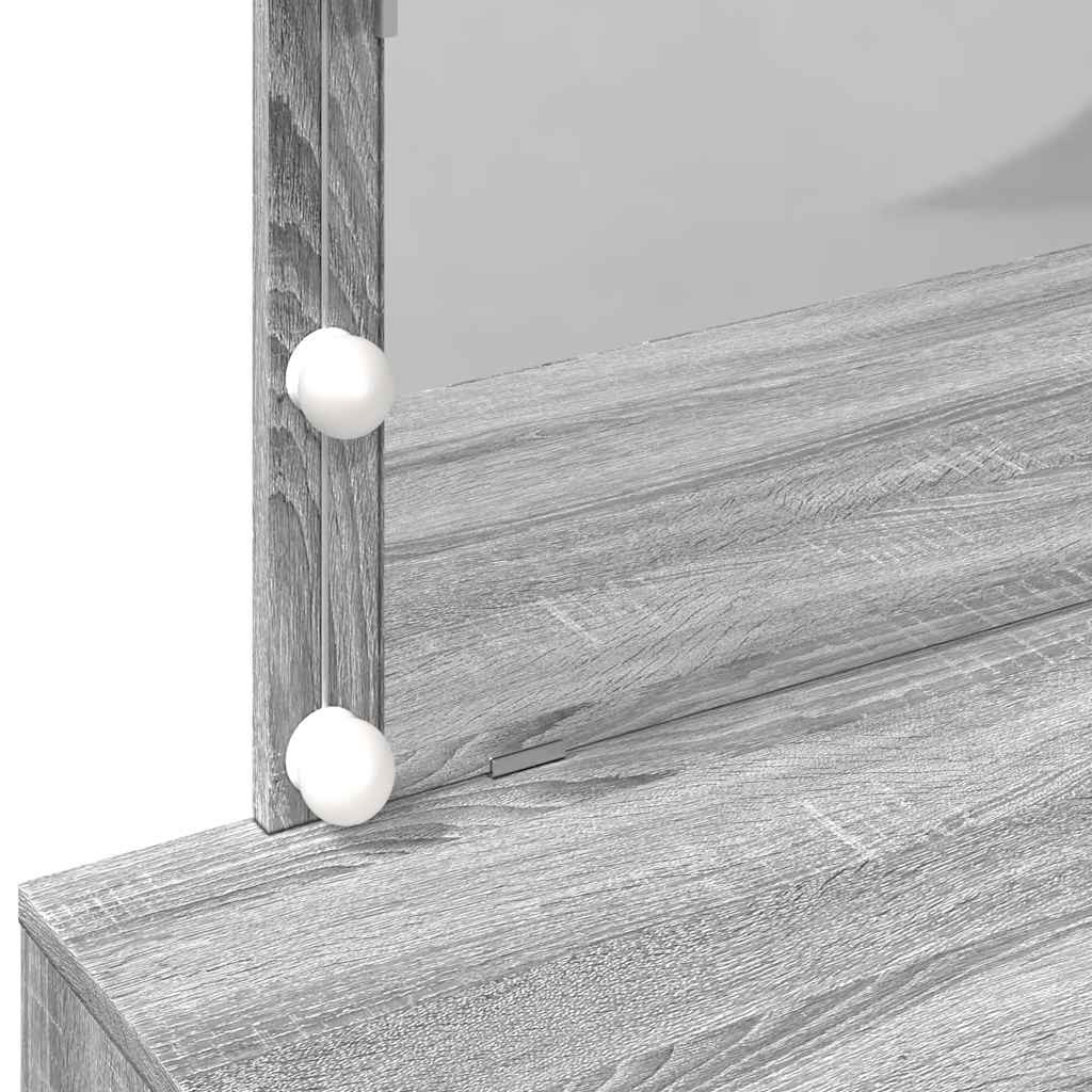 Μπουντουάρ με LED Γκρι Sonoma 100x40x120 εκ.