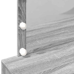 Μπουντουάρ με LED Γκρι Sonoma 100x40x120 εκ.