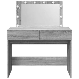 Μπουντουάρ με LED Γκρι Sonoma 100x40x120 εκ.