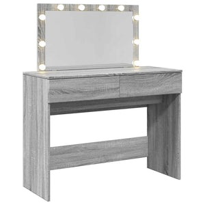 Μπουντουάρ με LED Γκρι Sonoma 100x40x120 εκ.