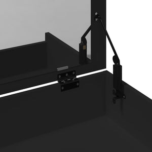 Μπουντουάρ και Σκαμπό Μαύρο 60 x 40 x 113,5 εκ.