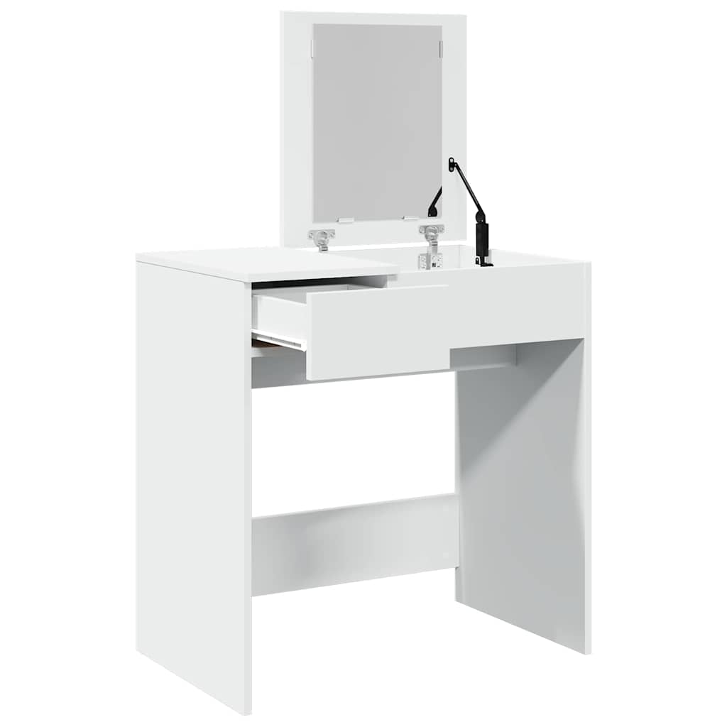 Μπουντουάρ με Καθρέφτη Λευκό 73x46,5x120 εκ. - Pakobazaar
