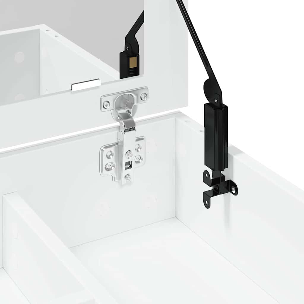 Μπουντουάρ με Καθρέφτη Λευκό 73x46,5x120 εκ. - Pakobazaar