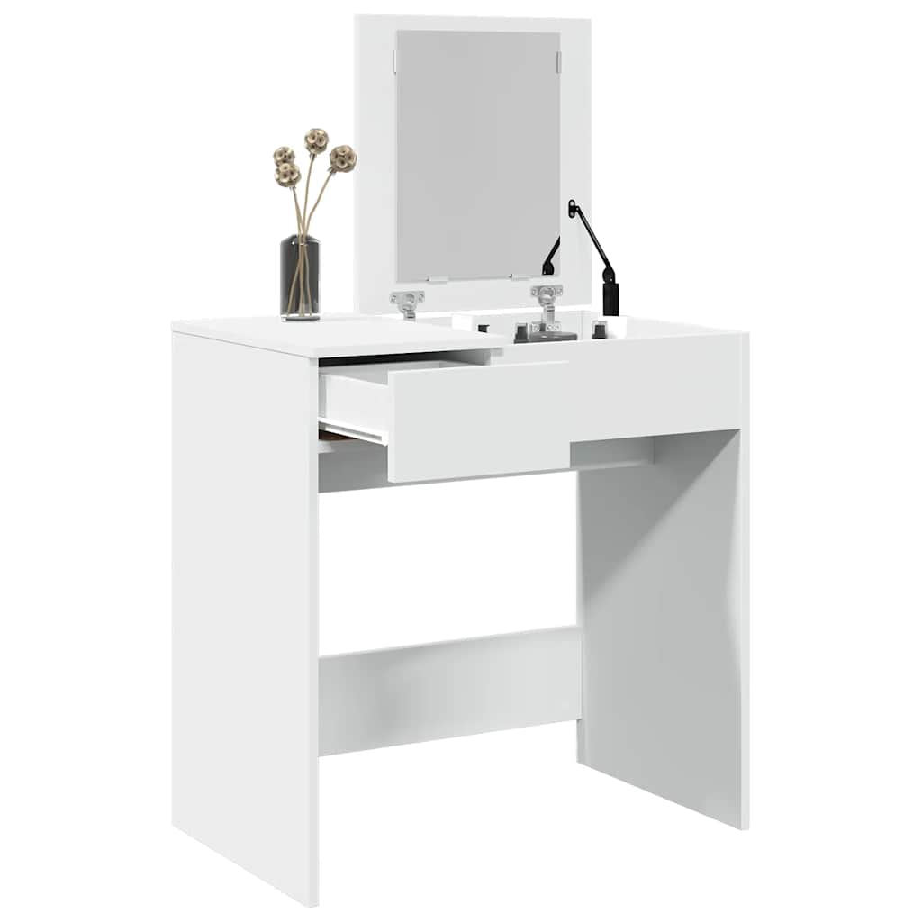 Μπουντουάρ με Καθρέφτη Λευκό 73x46,5x120 εκ. - Pakobazaar