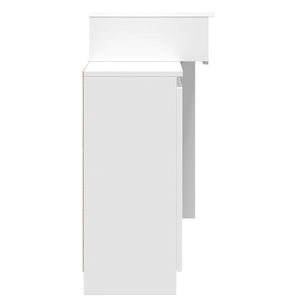 Μπουντουάρ με LED Λευκό 115x37x110,5 εκ.