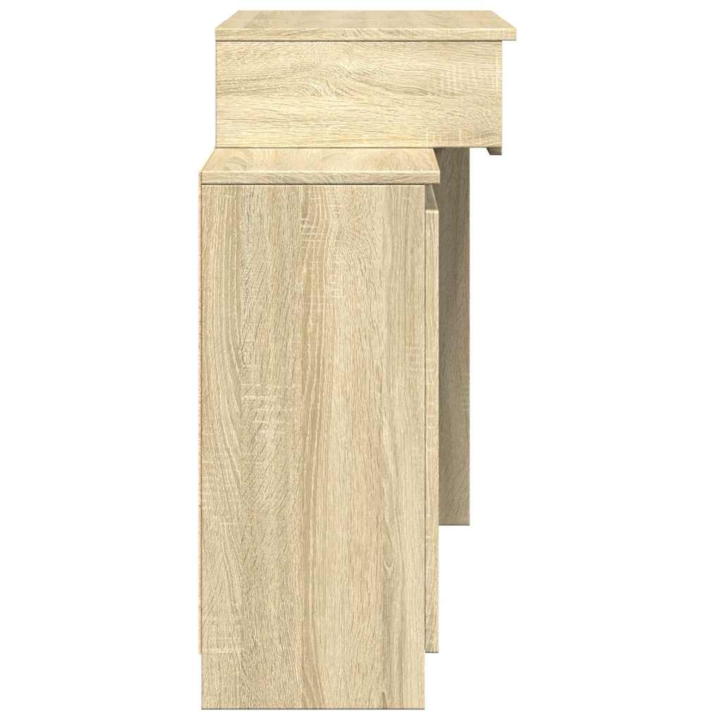 Μπουντουάρ με LED Sonoma Δρυς 115x37x110,5 εκ.
