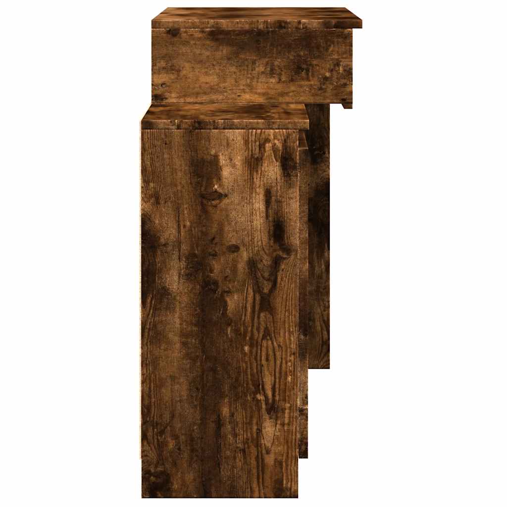 Μπουντουάρ με LED Καπνιστή Δρυς 115x37x110,5 εκ. - Pakobazaar