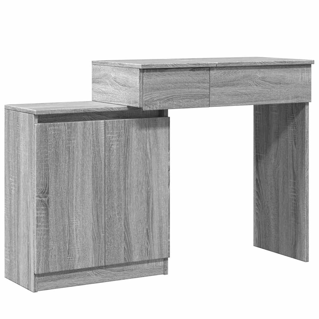 Μπουντουάρ με LED Γκρι Sonoma 115x37x110,5 εκ.