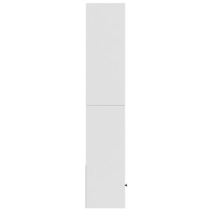 Βιβλιοθήκη Λευκή 40x36x189 εκ. από Επεξεργασμένο Ξύλο - Pakobazaar
