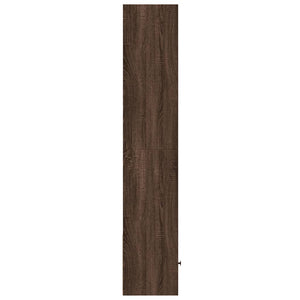 Βιβλιοθήκη καφέ δρυς 40x36x189 εκ. από Επεξεργασμένο Ξύλο