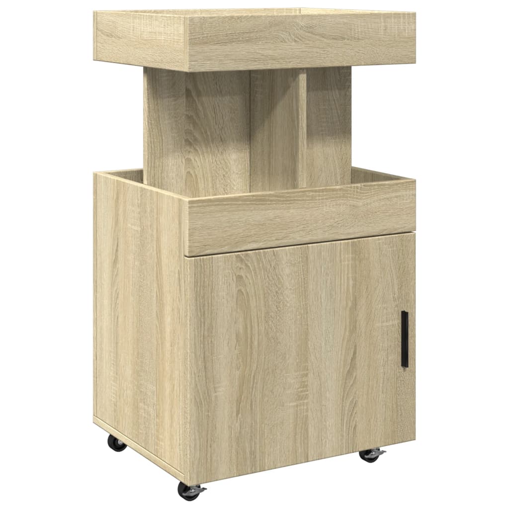 Τρόλεϊ Μπαρ Sonoma Δρυς 50x41x89 εκ. Επεξ. Ξύλο