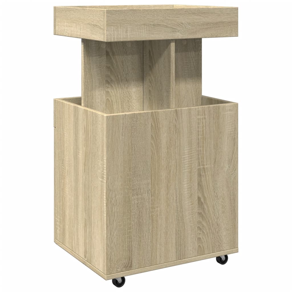 Τρόλεϊ Μπαρ Sonoma Δρυς 50x41x89 εκ. Επεξ. Ξύλο