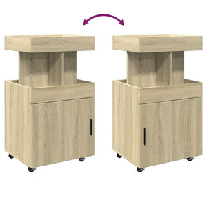 Τρόλεϊ Μπαρ Sonoma Δρυς 50x41x89 εκ. Επεξ. Ξύλο - Pakobazaar